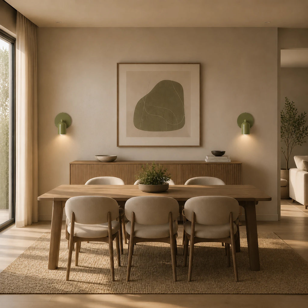 Adjustable Spot Nordic Wall Light lifestyle dining room, green variant