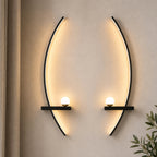 black-crescent-arc-led-bedside-modern-wall-light-pair