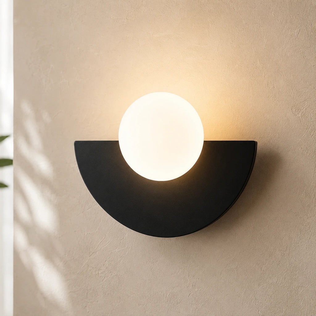 Colourful Glass Globe Nordic Wall Light
