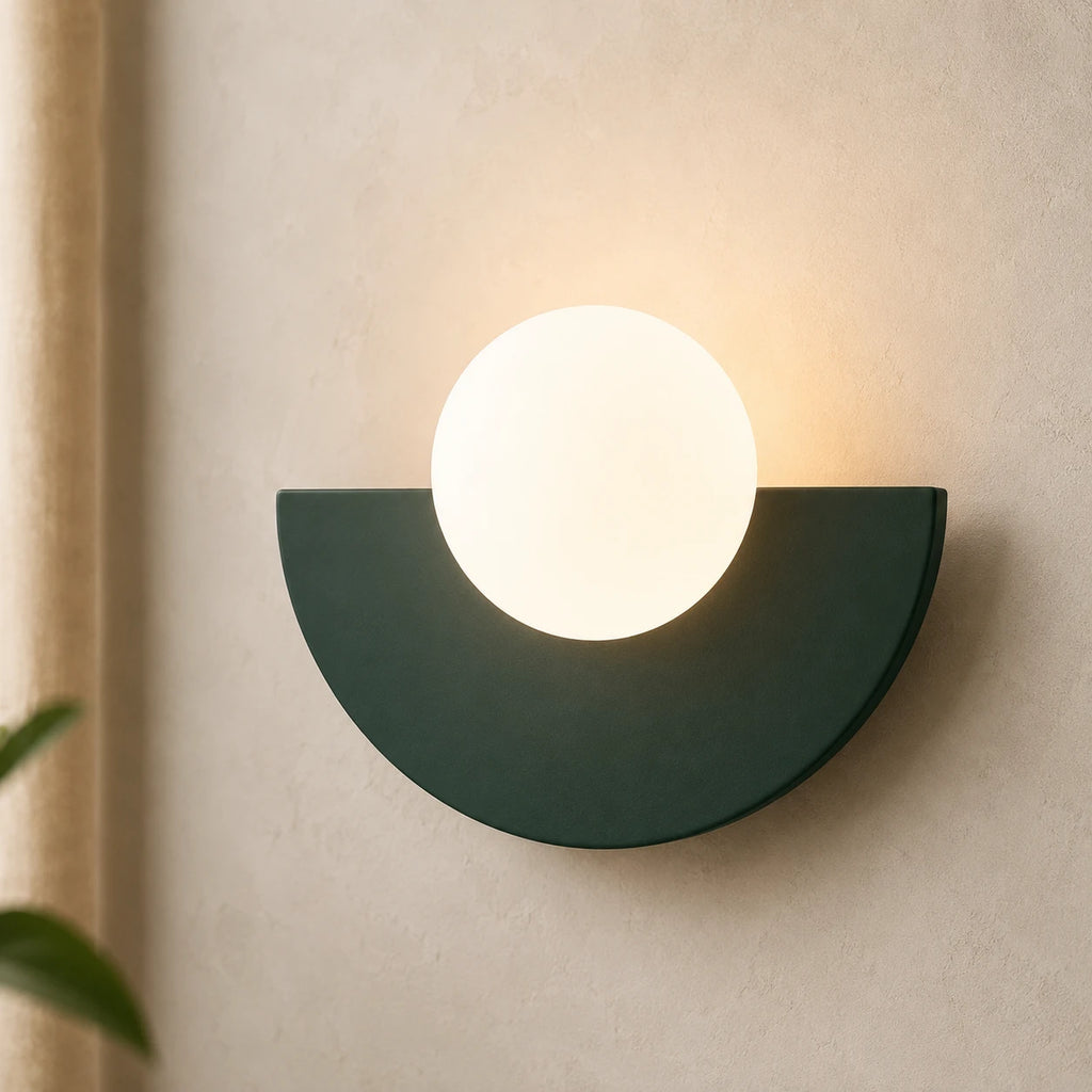 Colourful Glass Globe Nordic Wall Light