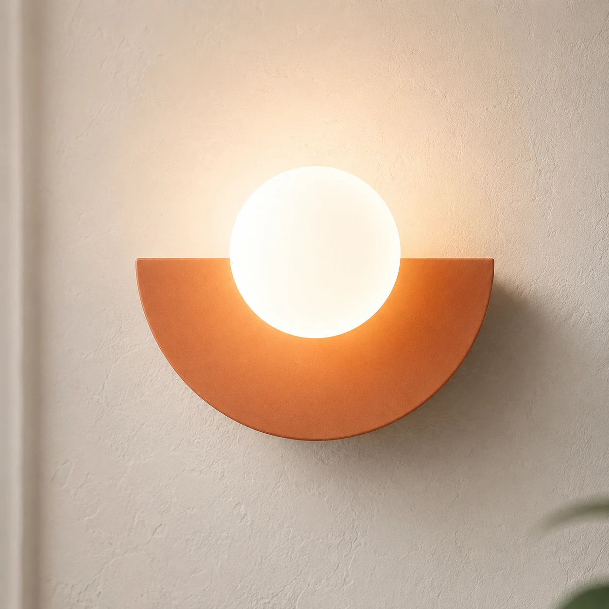 Colourful Glass Globe Nordic Wall Light