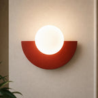 Colourful Glass Globe Nordic Wall Light
