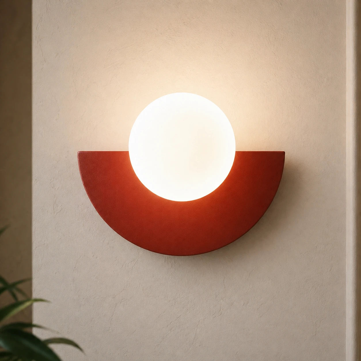 Colourful Glass Globe Nordic Wall Light