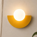 Colourful Glass Globe Nordic Wall Light