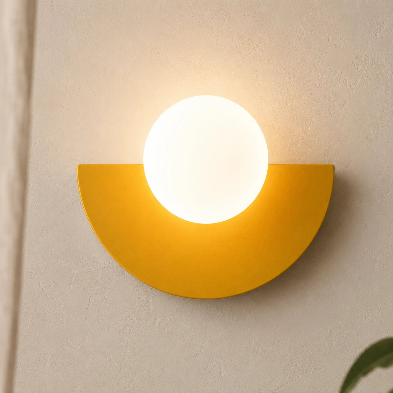 Colourful Glass Globe Nordic Wall Light