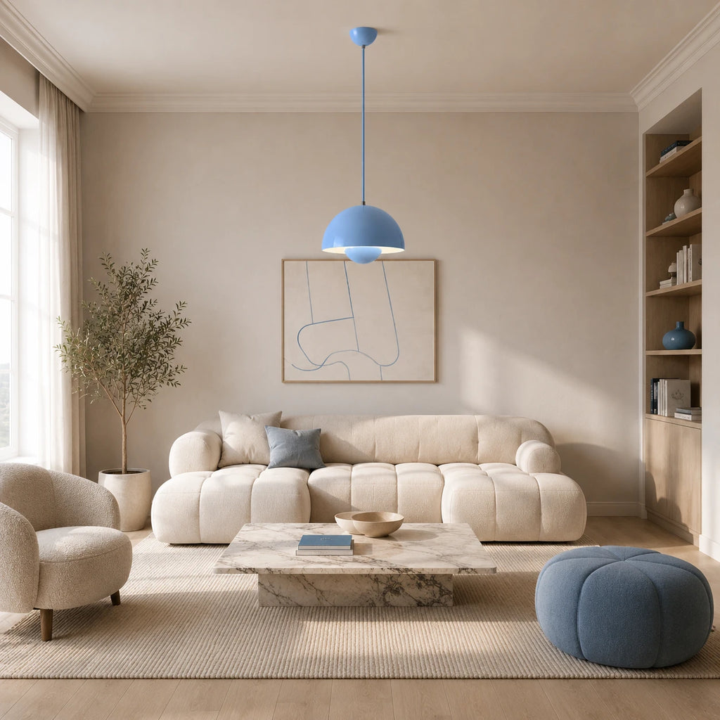 Colourful Scandinavian Mushroom Pendant Light