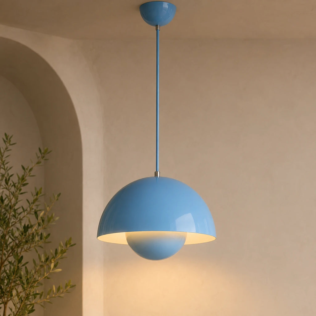 Colourful Scandinavian Mushroom Pendant Light