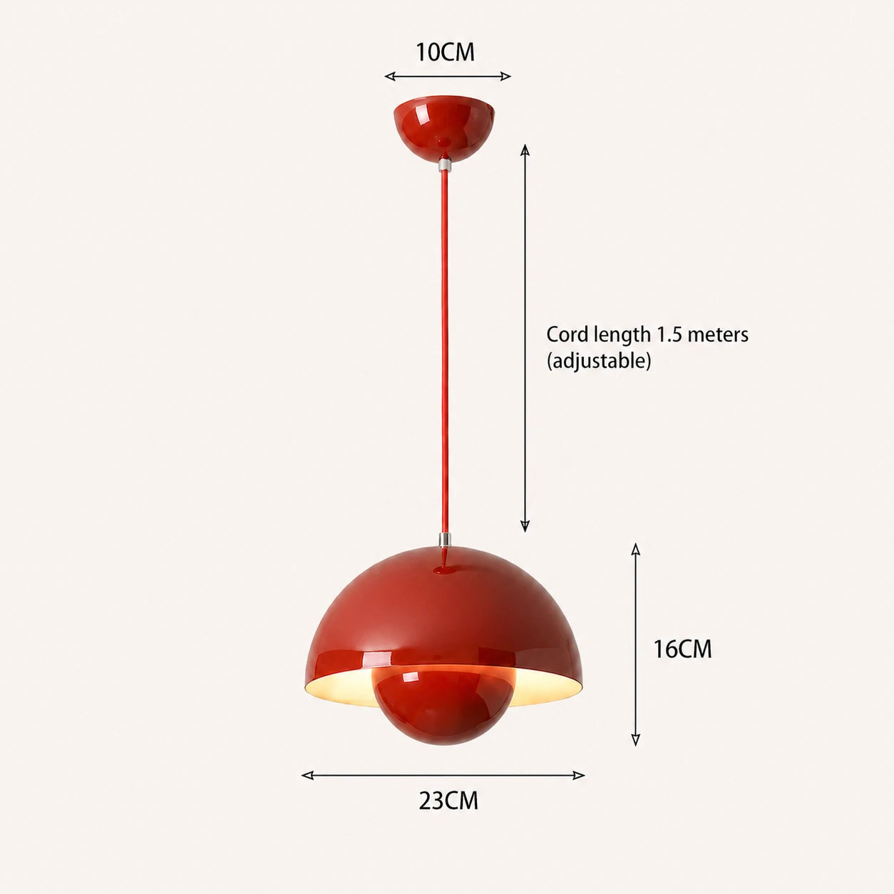 Colourful Scandinavian Mushroom Pendant Light