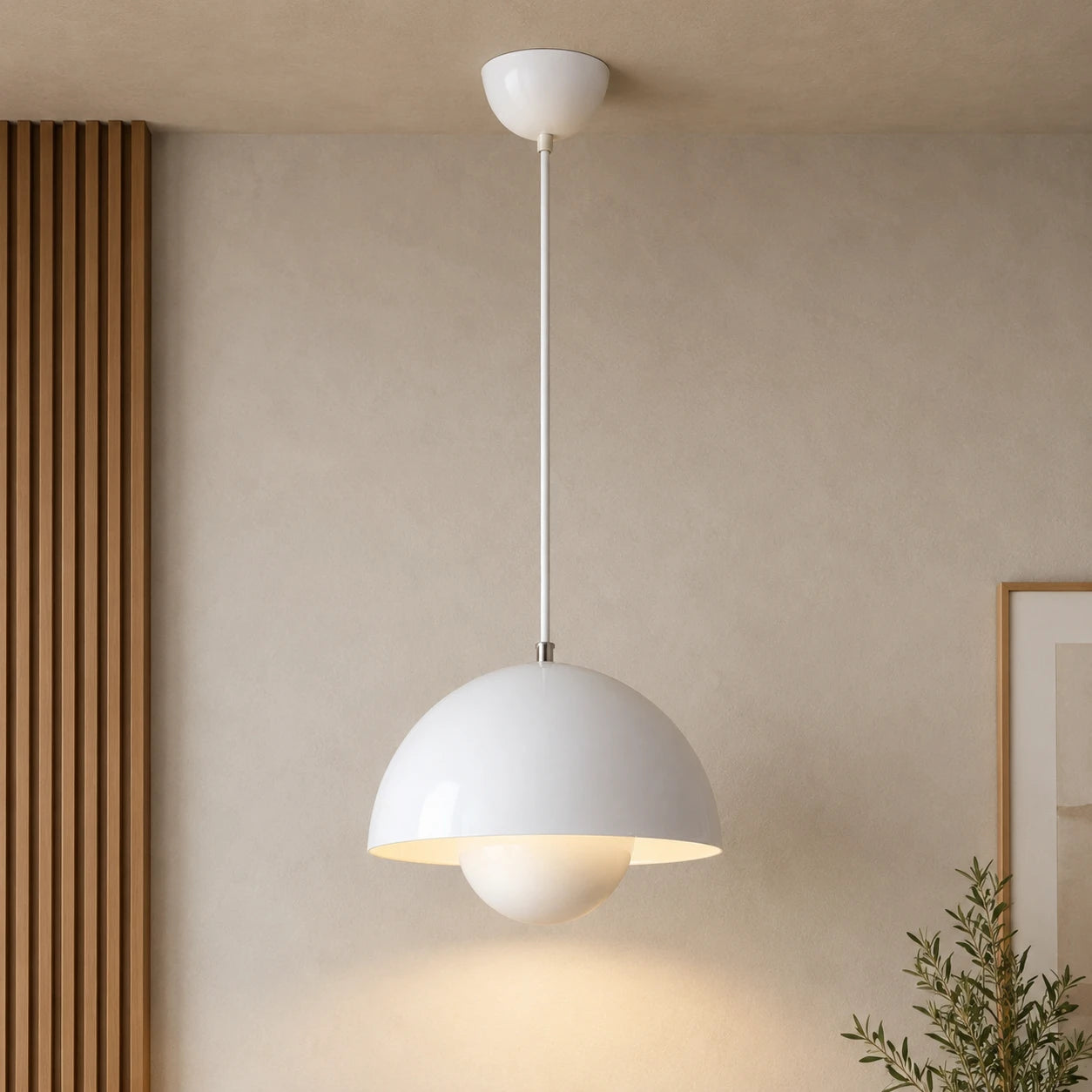 Colourful Scandinavian Mushroom Pendant Light