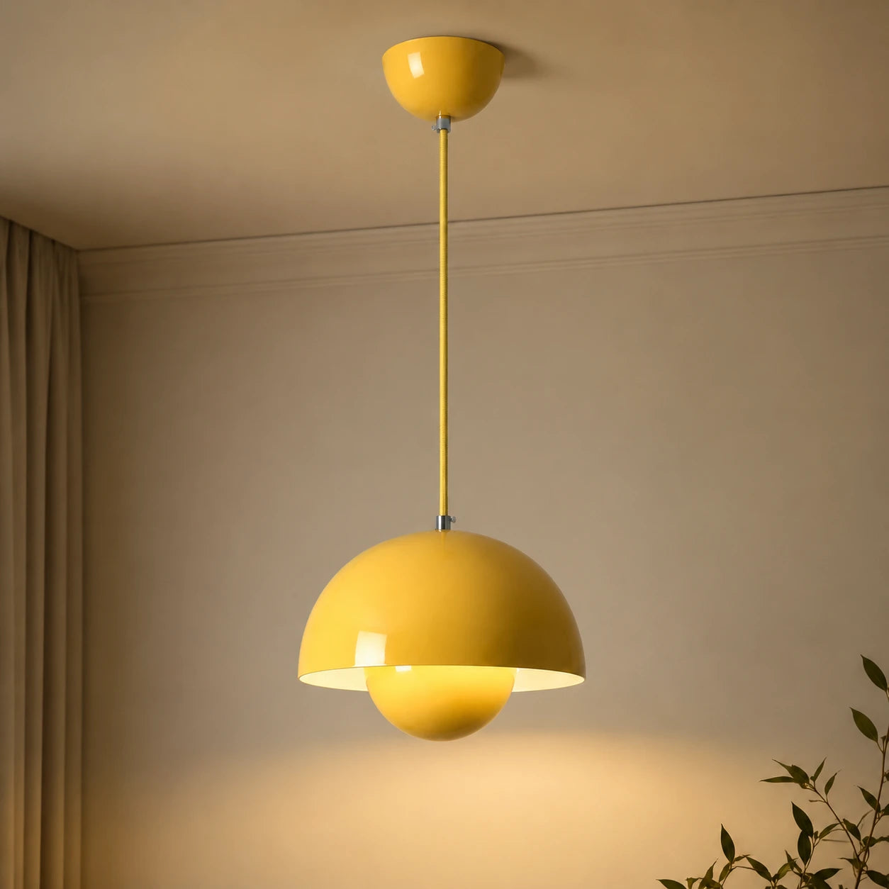 Colourful Scandinavian Mushroom Pendant Light