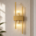 Crystal Glass Art Deco Wall Sconce