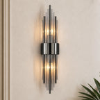 Crystal Glass Art Deco Wall Sconce