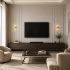 Crystal Glass Art Deco Wall Sconce lifestyle living room TV wall, gold