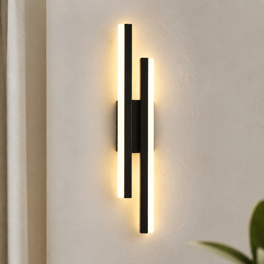 double-strip-led-modern-wall-light-black-left