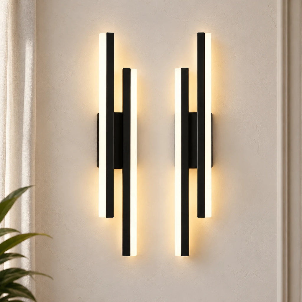 double-strip-led-modern-wall-light-black-pair