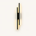 Double strip LED modern wall light in black right-facing orientation — directional LED bars for right-side bedside placement.