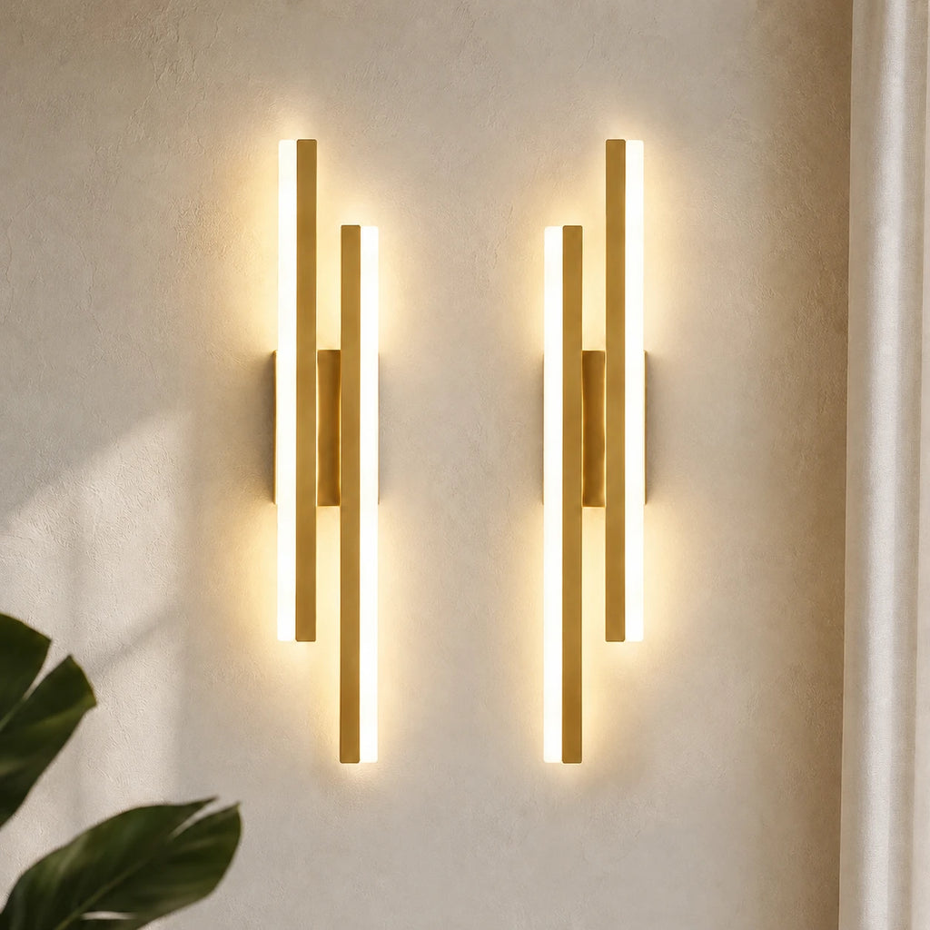 double-strip-led-modern-wall-light-gold-pair