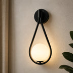 Glass Loop Arm Nordic Wall Sconce