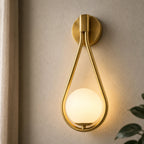 Glass Loop Arm Nordic Wall Sconce