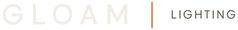 Gloam Lighting logo — dark version