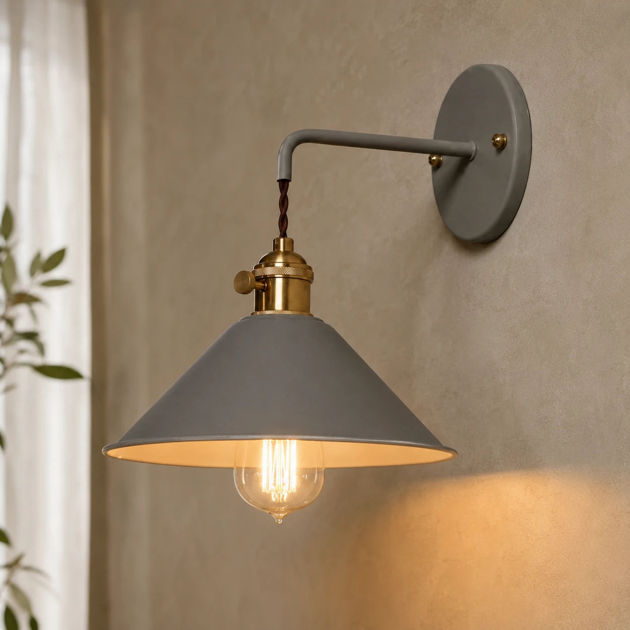 Macaron Cone Retro Wall Sconce