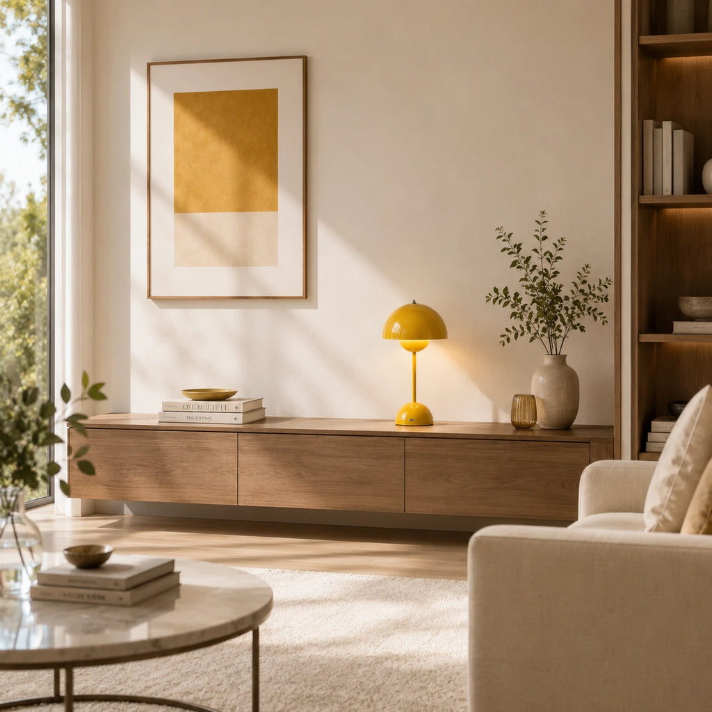 Rechargeable Cordless Mushroom Table Lamp