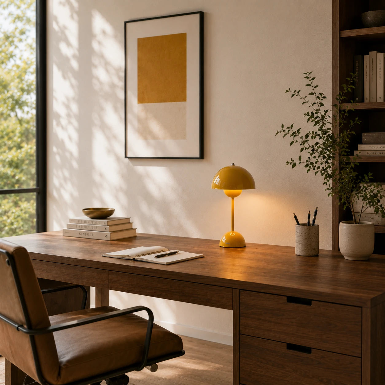 Rechargeable Cordless Mushroom Table Lamp
