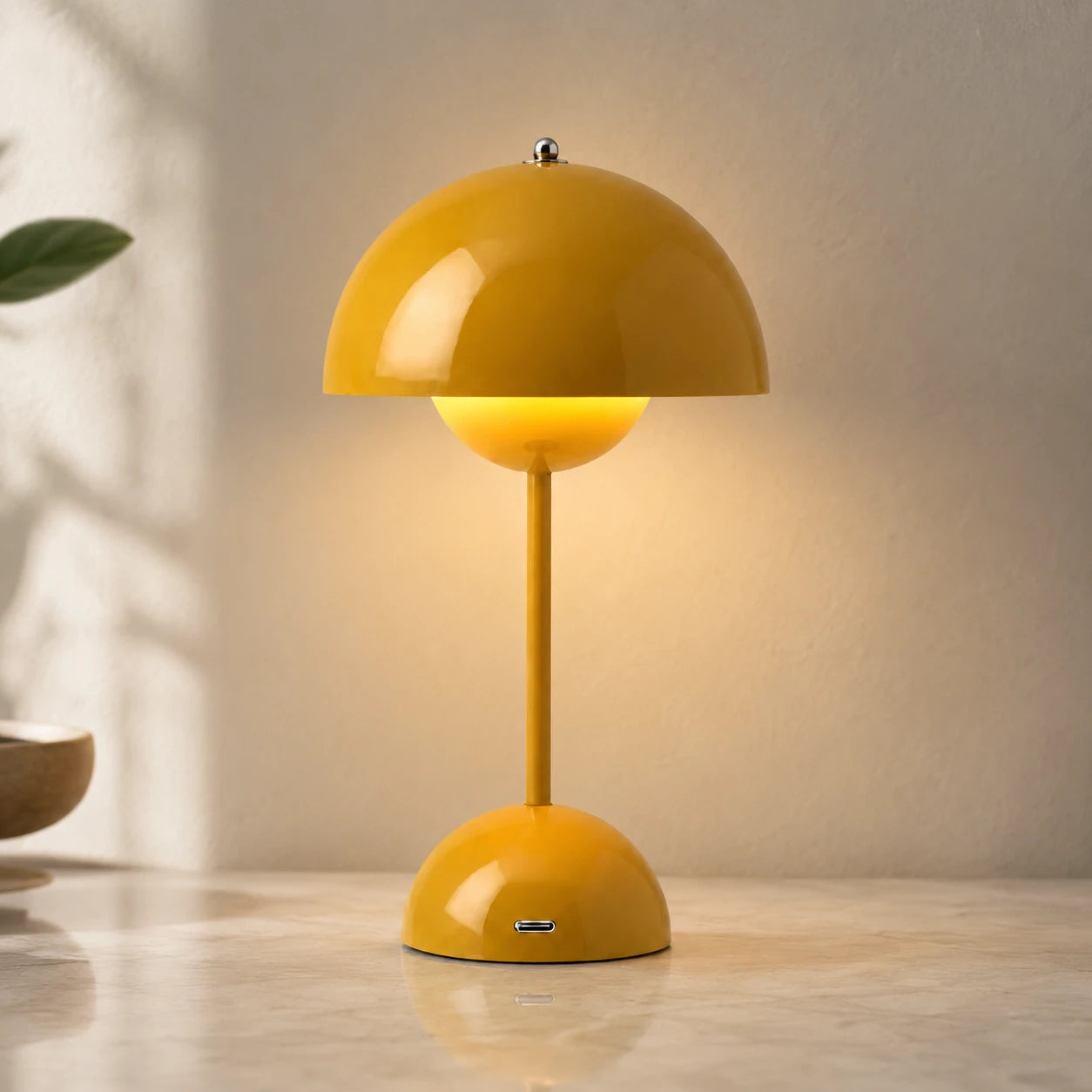 rechargeable-cordless-mushroom-table-lamp-yellow