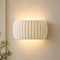 Ribbed Resin Nordic Wall Light