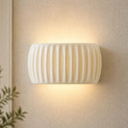 Ribbed Resin Nordic Wall Light