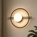 Ring Frame Globe Modern Wall Sconce