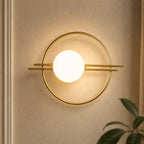 Ring Frame Globe Modern Wall Sconce
