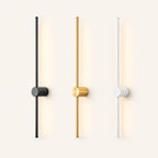 Rotatable touch dimmable LED wall light in black, copper, and white in five sizes from 40cm to 100cm.
