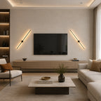 Rotatable Touch Dimmable LED Contemporary Wall Light after installation in living room