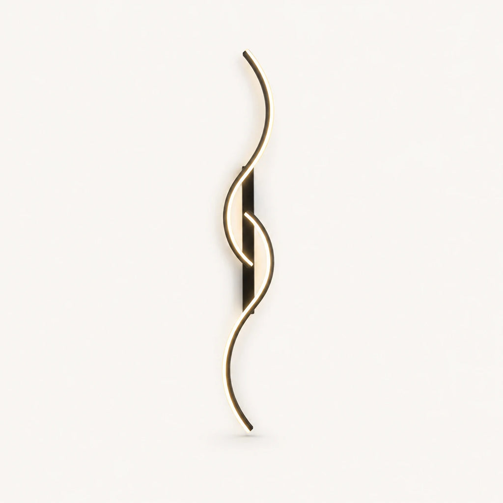Sculptural Dual-Curve LED Modern Wall Light