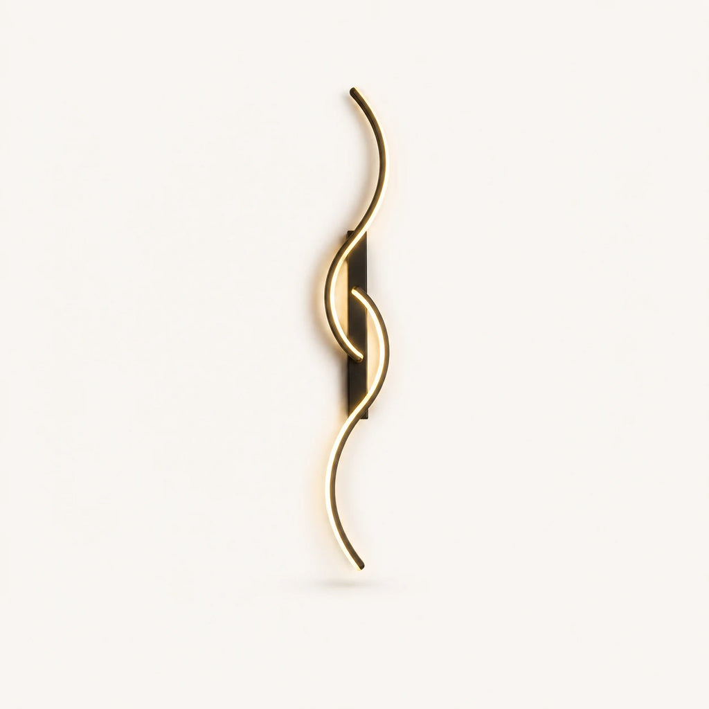 Sculptural Dual-Curve LED Modern Wall Light