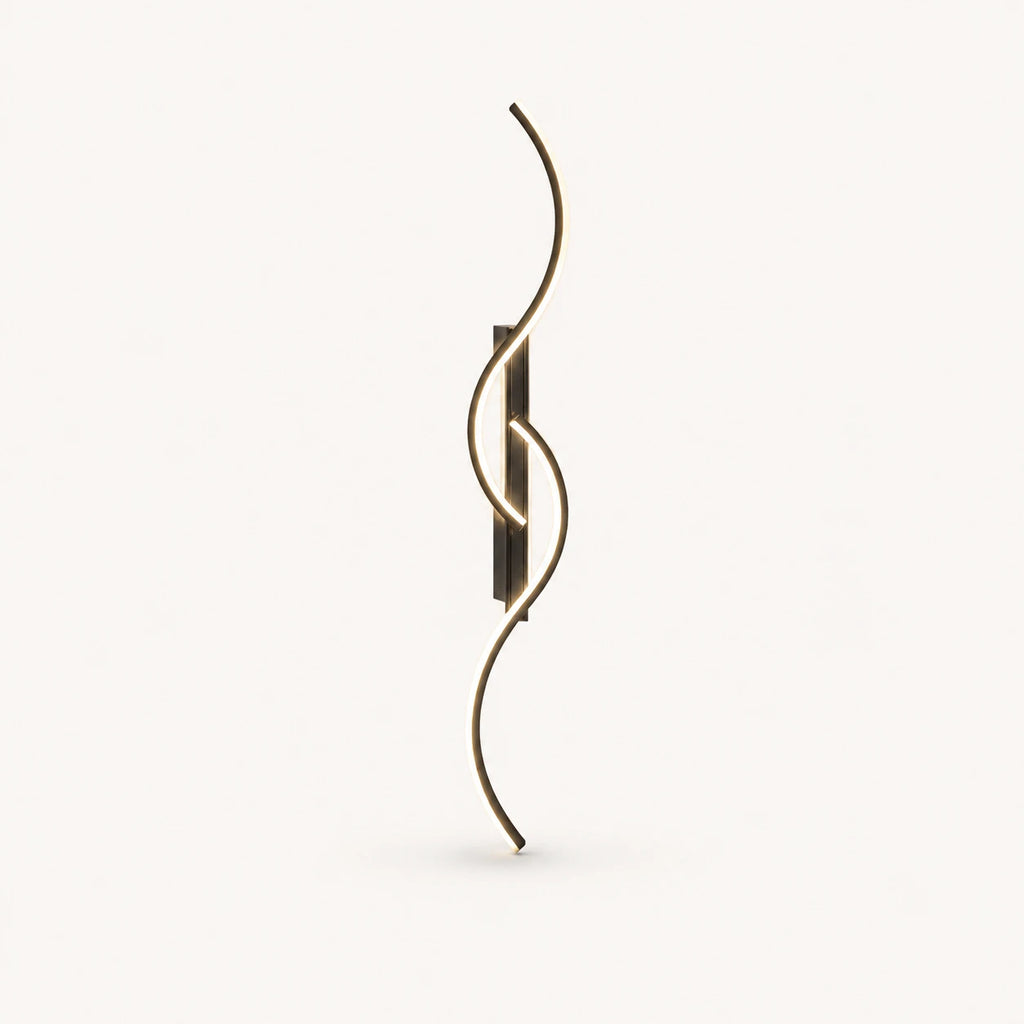 Sculptural Dual-Curve LED Modern Wall Light