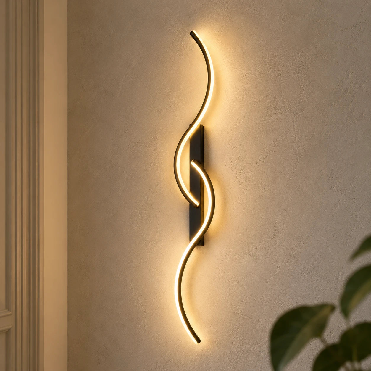 sculptural-dual-curve-led-modern-wall-light-black