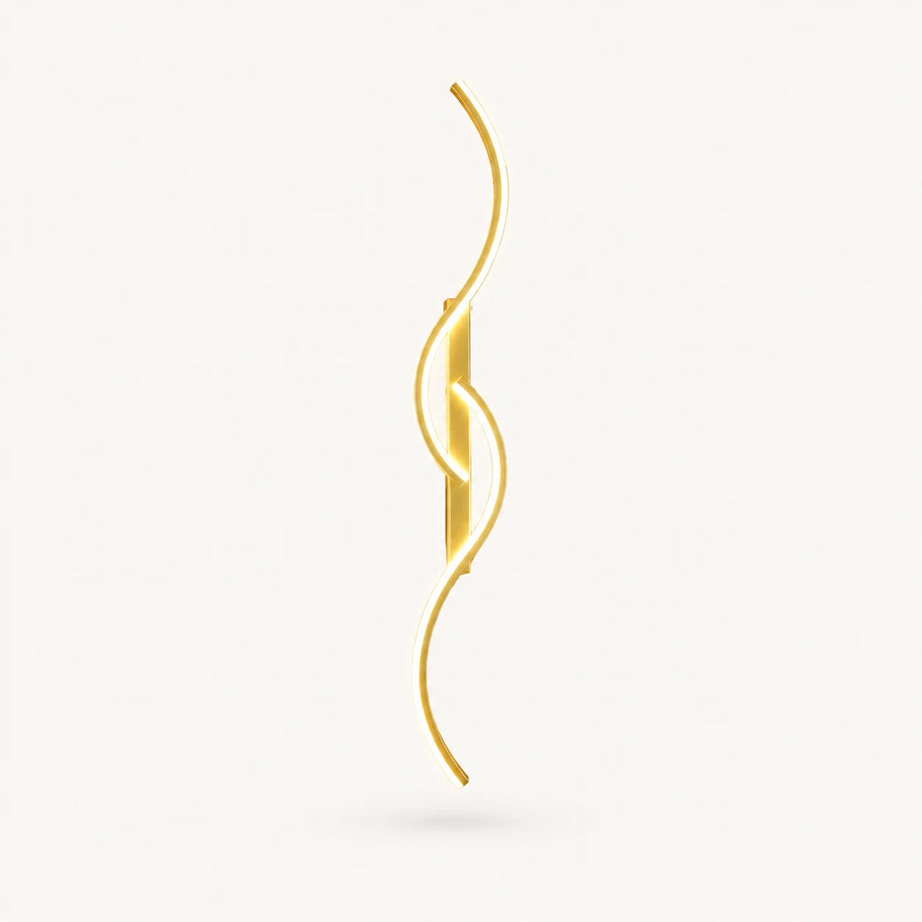 Sculptural Dual-Curve LED Modern Wall Light