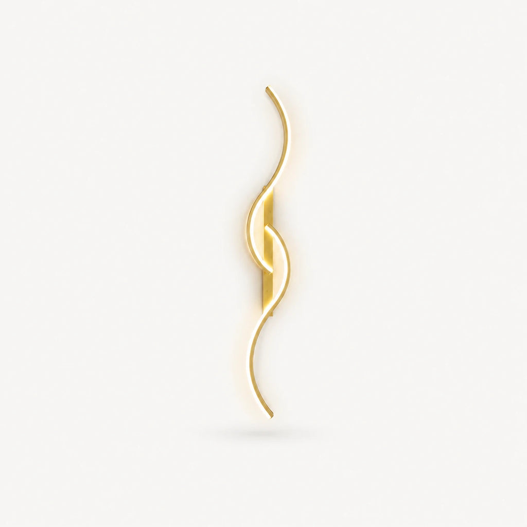 Sculptural Dual-Curve LED Modern Wall Light