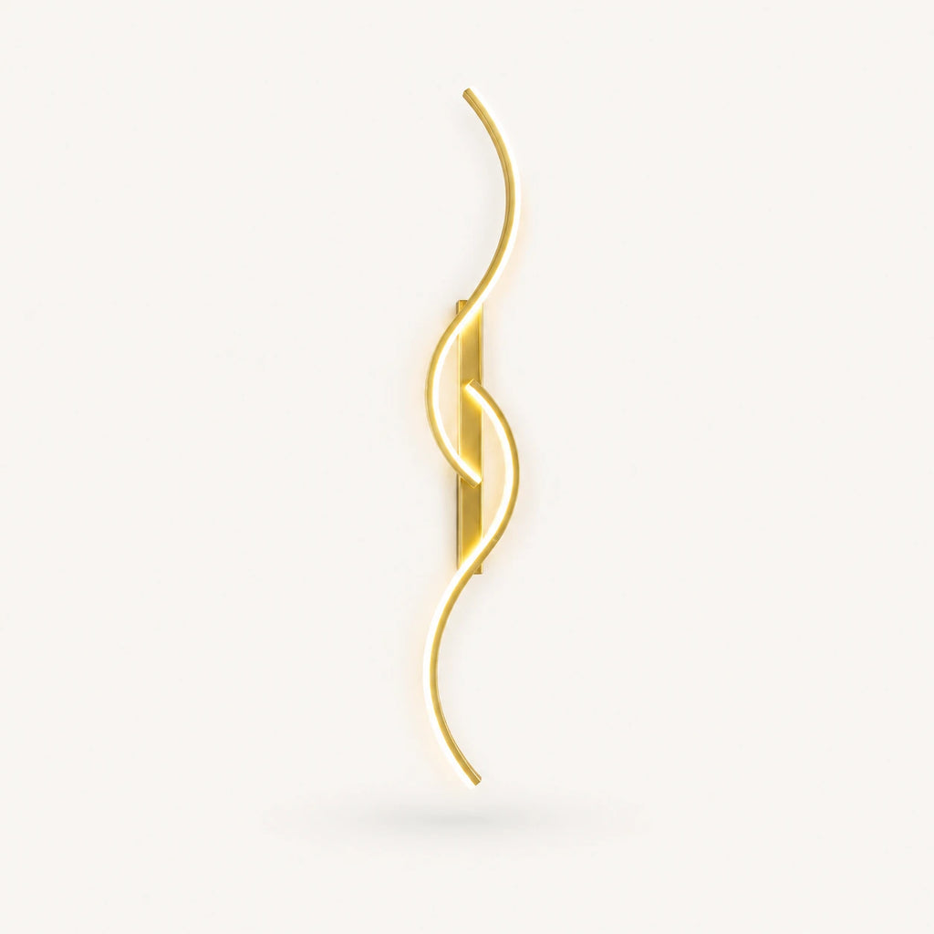Sculptural Dual-Curve LED Modern Wall Light
