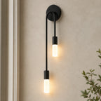 Twin Arm Candle Modern Wall Sconce