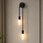 Twin Arm Candle Modern Wall Sconce