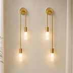 Twin Arm Candle Modern Wall Sconce