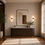 Wave LED Modern Wall Light after installation in hallway