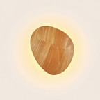 Wooden Backlit LED Japandi Wall Light
