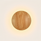 Wooden Backlit LED Japandi Wall Light